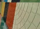 На фотографии формы для изготовления цветной глянцевой плитки по технологии Мрамор из бетона